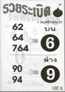 เลขเด็ดlottonew หวยรวยระเบิด1-11-65