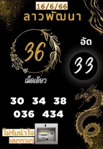 หวยลาวงวดนี้ 16-6-66