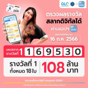 คนถูกสลากดิจิทัลงวดนี้ 16-7-66