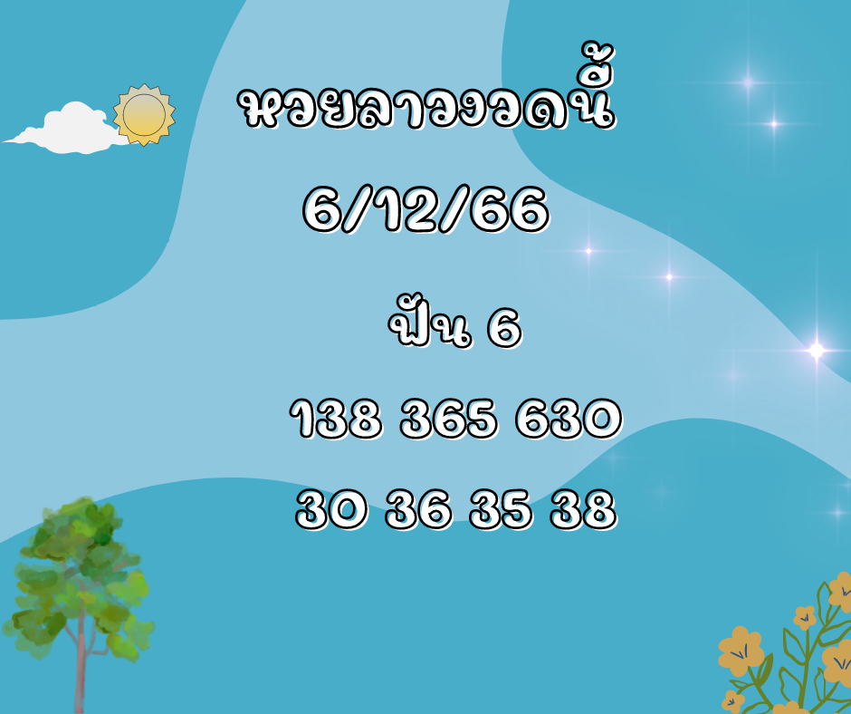 หวยลาวงวดนี้ 6-12-66