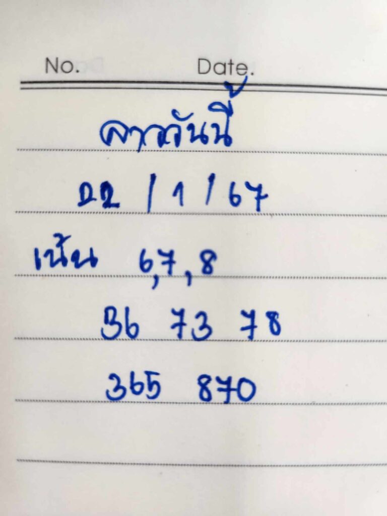 เลขลาววันนี้ 22-1-67